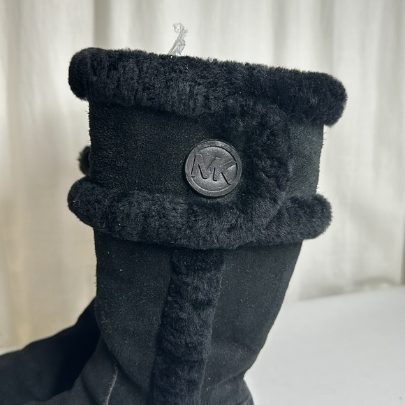 Michael Kors Black Suede and Fur Mid Calf Boot, 6M - Picture 4 of 7